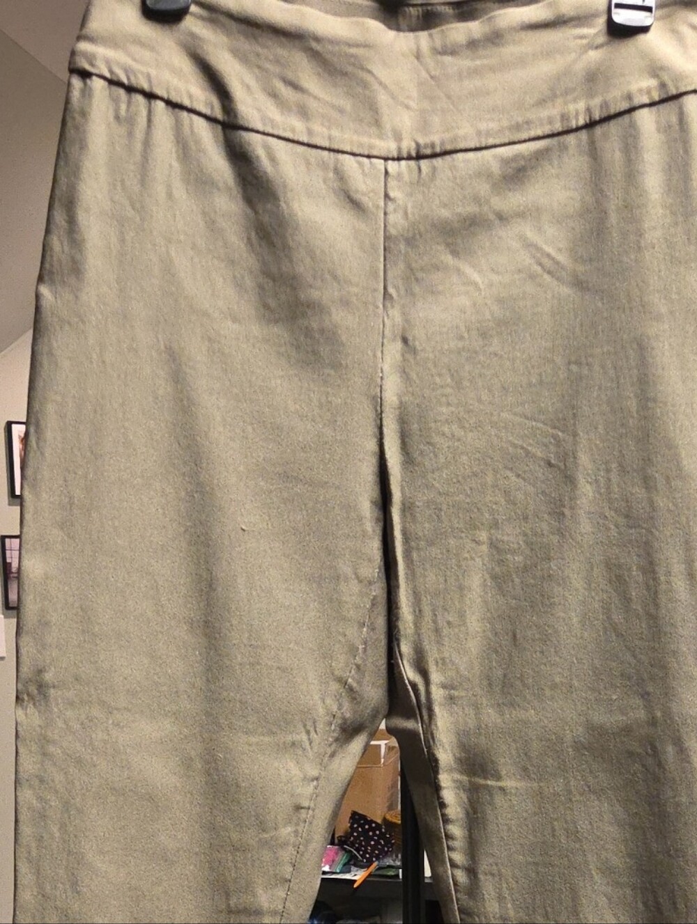 Tribal Olive Green Chino Pants